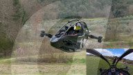 Single seater eVTOL aircraft first prodution line model demo