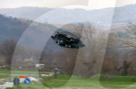 Single seater eVTOL aircraft first prodution line model demo