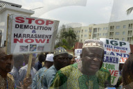 Protest In Lagos, Nigeria Over Demolition Of Owode Motor Spare Parts Market