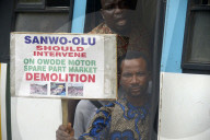 Protest In Lagos, Nigeria Over Demolition Of Owode Motor Spare Parts Market