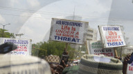 Protest In Lagos, Nigeria Over Demolition Of Owode Motor Spare Parts Market