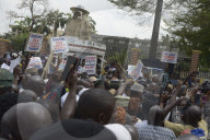 Protest In Lagos, Nigeria Over Demolition Of Owode Motor Spare Parts Market