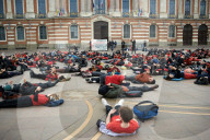 Touluse: Die-in And Gathering Against Deep Cuts In Culture And Public Services