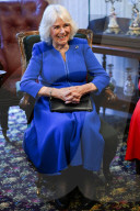 Queen Camilla at the Charles Dickens Museum in London, UK.