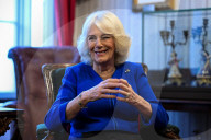 Queen Camilla at the Charles Dickens Museum in London, UK.