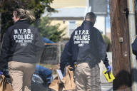 NYPD Crime Scene Unit Investigators Collect Evidence At Home On 196th Street In St. Albans Queens New York Of Suspect Accused Of Shooting And Killing 16-year-old Boy Sincere Jazmin