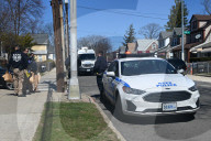NYPD Crime Scene Unit Investigators Collect Evidence At Home On 196th Street In St. Albans Queens New York Of Suspect Accused Of Shooting And Killing 16-year-old Boy Sincere Jazmin