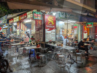 Hanoi Amusement District Old Quartier At Night
