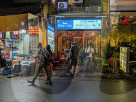 Hanoi Amusement District Old Quartier At Night