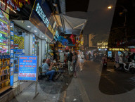 Hanoi Amusement District Old Quartier At Night