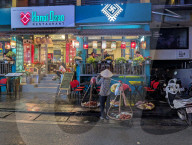 Hanoi Amusement District Old Quartier At Night