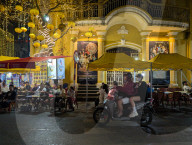 Hanoi Amusement District Old Quartier At Night