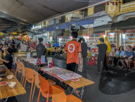 Hanoi Amusement District Old Quartier At Night
