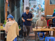 Hanoi Amusement District Old Quartier At Night