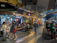 Hanoi Amusement District Old Quartier At Night