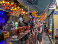 Hanoi Amusement District Old Quartier At Night
