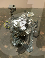Mars rover has spacesuit fabric swatches 