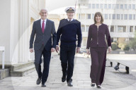 Rachel Reeves UK Chancellor of the Exchequer and Defence Secretary visit Wellington Barracks