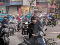 Motorcyclists In Hanoi