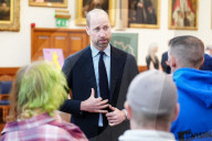 Prince William in Aberdeen, UK.