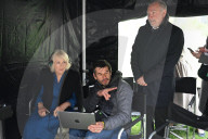 Queen Camilla visits TV set in London, UK.