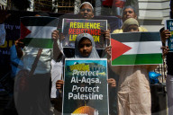 Protest In India In Solidarity Towards Palestine.