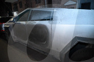 Tesla Vehicle Vandalized And NYPD Is Investigating On Monroe Street In Bedford-Stuyvesant Brooklyn New York