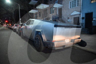 Tesla Vehicle Vandalized And NYPD Is Investigating On Monroe Street In Bedford-Stuyvesant Brooklyn New York
