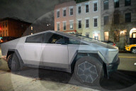 Tesla Vehicle Vandalized And NYPD Is Investigating On Monroe Street In Bedford-Stuyvesant Brooklyn New York
