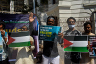 Protest In India In Solidarity Towards Palestine.