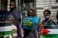 Protest In India In Solidarity Towards Palestine.