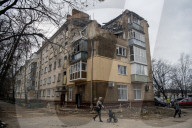 Consequences Of A Russian Attack Drone Strike On Chernihiv
