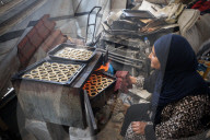Palestinian Family Prepares Traditional Eid Cookies in Gaza City