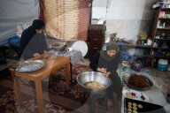 Palestinian Family Prepares Traditional Eid Cookies in Gaza City