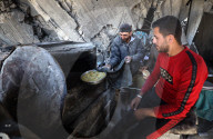 Palestinian Family Prepares Traditional Eid Cookies in Gaza City
