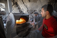 Palestinian Family Prepares Traditional Eid Cookies in Gaza City