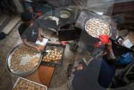Palestinian Family Prepares Traditional Eid Cookies in Gaza City