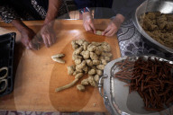 Palestinian Family Prepares Traditional Eid Cookies in Gaza City