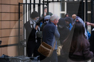 Pro-Palestine Student Protesters Block Entrance To University College London On 28 March 2025
