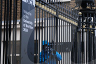 Pro-Palestine Student Protesters Block Entrance To University College London On 28 March 2025