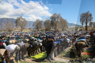 Muslims Attend Ramadan's Last Friday Prayers In Srinagar