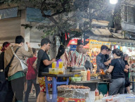 Old Quarter Night Market In Hanoi 