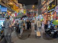 Old Quarter Night Market In Hanoi 