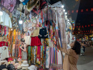 Old Quarter Night Market In Hanoi 