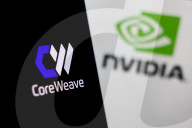 Nvidia And CoreWeave Photo Illustrations