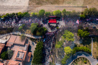 Socialist Alliance Party  Parade In Kathmandu, Nepal.