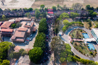 Socialist Alliance Party  Parade In Kathmandu, Nepal.