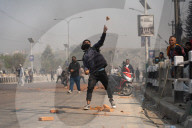 Pro-monarchists Clash With Police In Nepal 