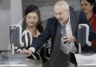 Clara Brugada, Mexico City's Mayor, Tours The Progress Of Reopening Four Stations On Metro Line 1