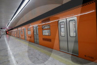 Clara Brugada, Mexico City's Mayor, Tours The Progress Of Reopening Four Stations On Metro Line 1